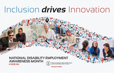 Celebrate NDEAM Poster (2017) : Inclusion drives Innovation