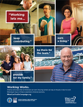 Working Works Poster: Working Lets Me