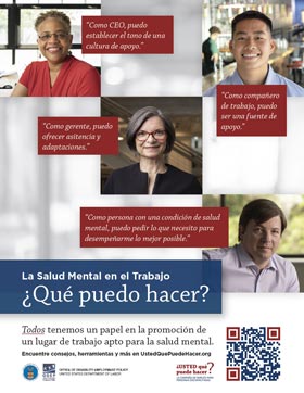 Descargue el cartel “La Salud Mental en el Trabajo: ¿Qué Puedo Hacer” (PDF)